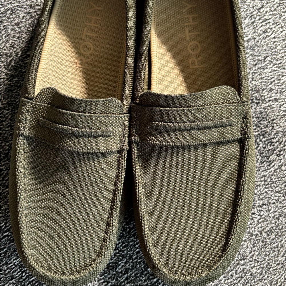 Rothy's Women's Green Slip-On Loafers
